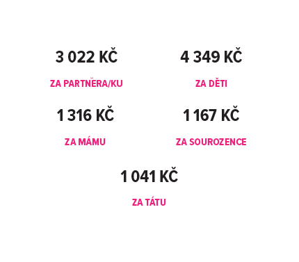 KOLIK JSOU ČEŠI V PRŮMĚRU OCHOTNI UTRATIT ZA DÁRKY?